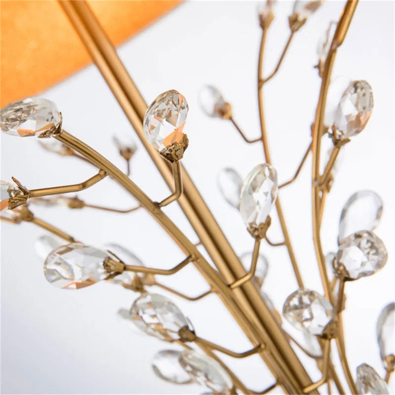 Axyaa Crystal Branch LED Desk Lamp for Home Bedroom