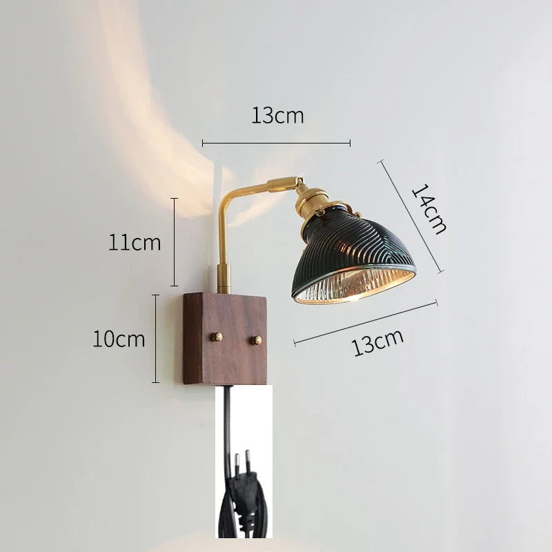 Axyaa Clear Glass LED Wall Lights Modern Nordic Wall Lamp