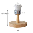Axyaa Wooden Base Table Lamp Holder with On/Off Switch