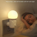 Axyaa LED Night Light - 2-Color Baby Sleep Aid & Energy-Saving Bedroom Plug-in Light