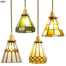 Axyaa Nordic Glass Copper Pendant Lamp - Vintage Style LED Lighting