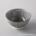 Axyaa Wind Ceramic Salad Bowl Set - Stylish Threaded Rice Bowls for Home
