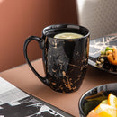 Axyaa Gold Splash Porcelain Dinnerware Set: Dinner, Cake Plates, Bowls, Coffee Cups