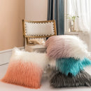 Axyaa Faux Fur Cushion Cover 50x50cm Soft Home Decor Sofa Bedroom Car Luxury