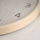 Axya Minimalist Wood Wall Clock - Modern Nordic Design Silent Living Room Clock