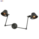 Axyaa Vintage Industrial Wall Lamp 2 Heads Loft Style Rustic Wall Light