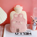 Axyaa Kawaii Bear Hot Water Bottle Plush PVC Cute Hand Foot Warmer