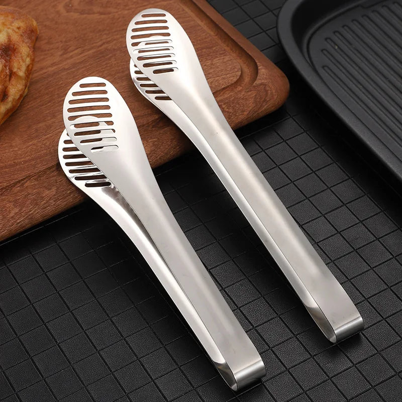Axyaa Stainless Steel Kitchen Tongs: Multifunctional Cooking Utensils for Barbecue and Salad
