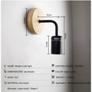 Axyaa Vintage Industrial Dimmable Wall Lamp with E27 Bulb
