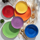 Axyaa BONITA Mix-Color 36-Piece Dinnerware Set for 12, Earthenware Plates