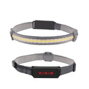 Axya 8000LM COB LED Headlamp with Red Warning Light