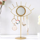 Axyaa Evil Eye Table Mirror: Gold Boho Makeup Mirror for Living Room and Bedroom