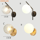 Axya LED Glass Wall Lamp for Living Room Aisle Staircase Bedside - American Style