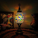 Axyaa Mosaic Glass Table Lamp: Vintage Art Deco Handcrafted Romantic Bed Light