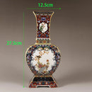 Axyaa Ancient Enamel Flower Bird Vase Collection - Home Desk Decor