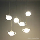 Axyaa Teapot Small Chandelier Lights: Modern Kitchen Hanging Lamps