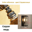 Axyaa Vintage E27 Wall Sconce Light - Retro Loft Bedside Balcony Stair Pub Restaurant Wall Lamp