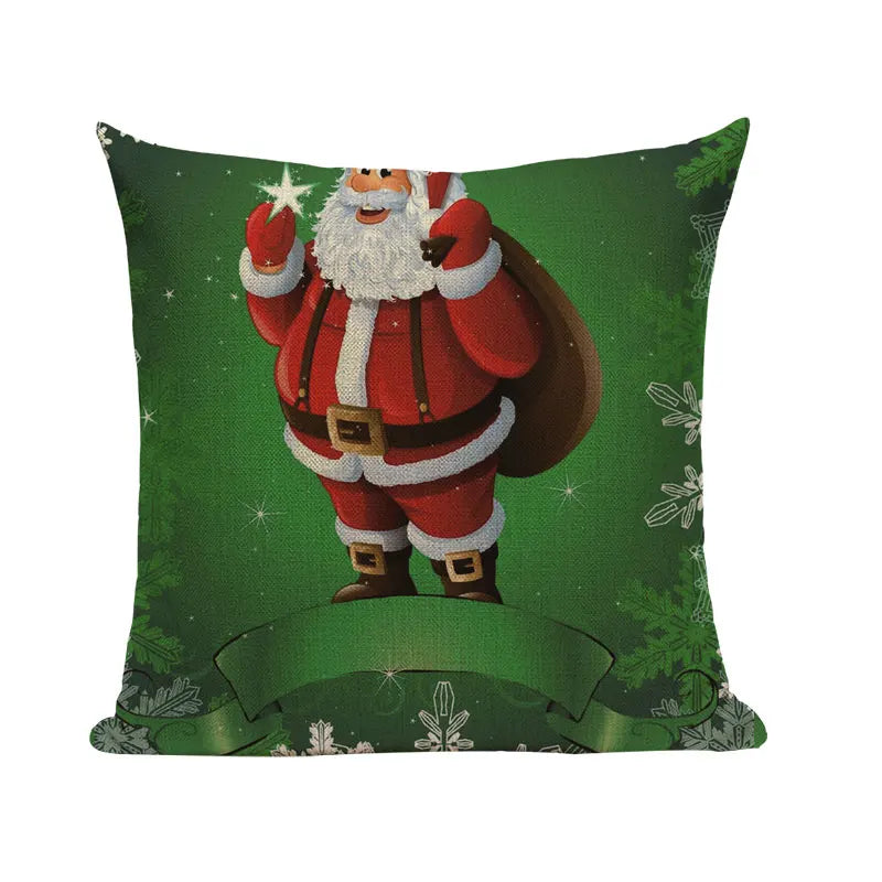 Axyaa Christmas Birthday Cushion Cover 45X45cm - Bedroom Sofa Decor Cojines
