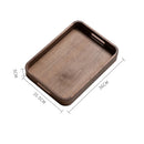 Axyaa Wooden Tray: Rectangular Dessert Tea Stand & Fruit Plate - Kitchen Tableware