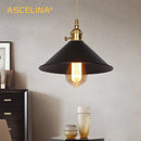 Axyaa Vintage Nordic Pendant Lamp with Led Bulb and Switch