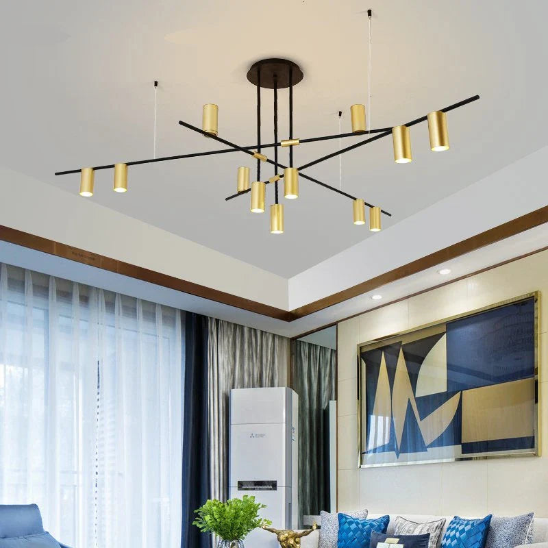 Axyaa Scandinavian LED Ceiling Chandelier for Dining and Living Room