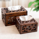 Axya Solid Wood Coffee Table Tray Tissue Box Holder Storage Organizer