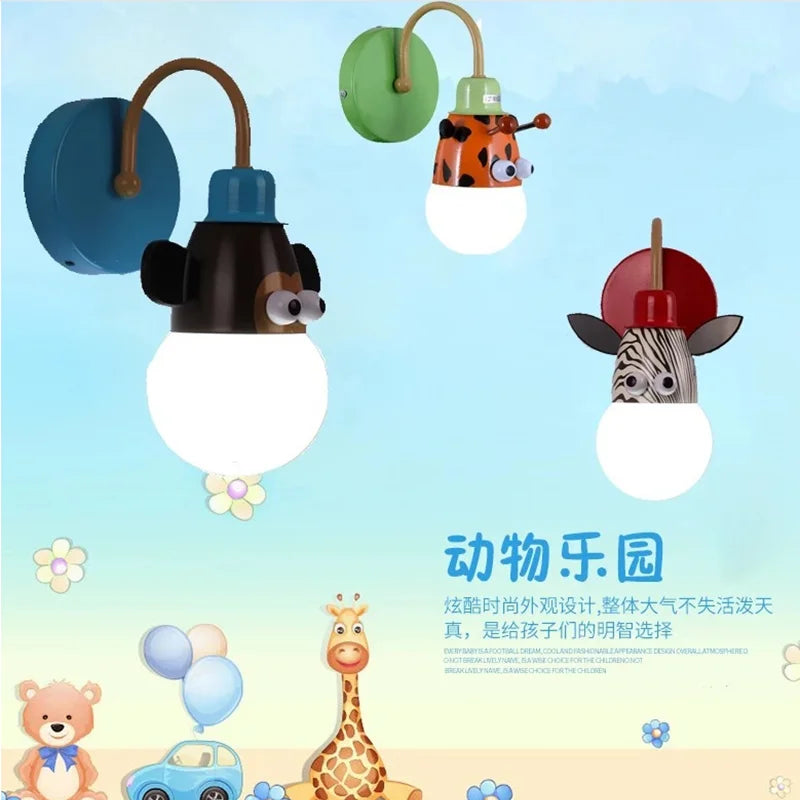 Axyaa Cartoon Animal LED Ceiling Light for Kids' Bedroom