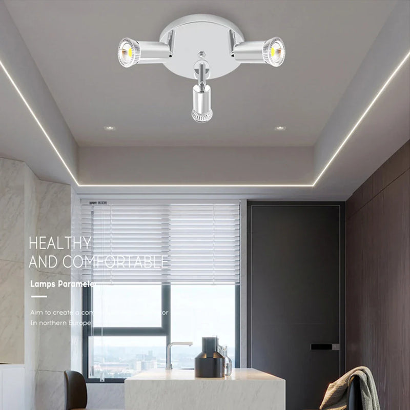 Axyaa Rotatable Ceiling Mounted LED Chandelier for Living Room and Kitchen