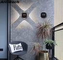 Axyaa Dual-Head LED Wall Lamp: Modern Outdoor Waterproof IP65, Aluminum Indoor/Outdoor Up Down Lighting