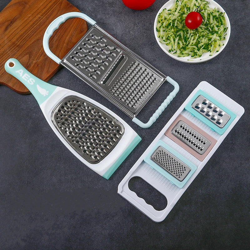 Axyaa Stainless Steel Grater & Slicer for Fruits, Vegetables, and Potatoes