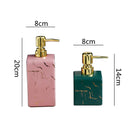 Axya Marble Pattern Ceramic Lotion Bottle for Bathroom and Shower Accessories