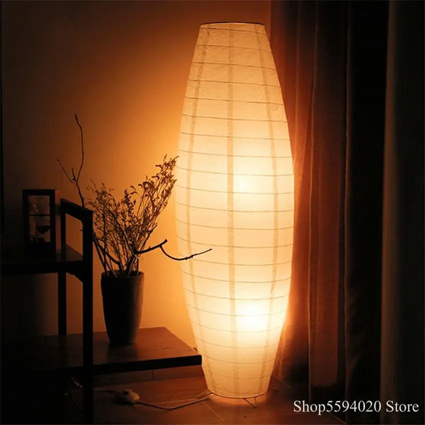 Axyaa Nordic Woven LED Floor Lamp for Living Room Indoor Lighting