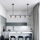 Axyaa Chandelier LED Spot Lamp in Black Gold for Kitchen Dining Bedroom Bar