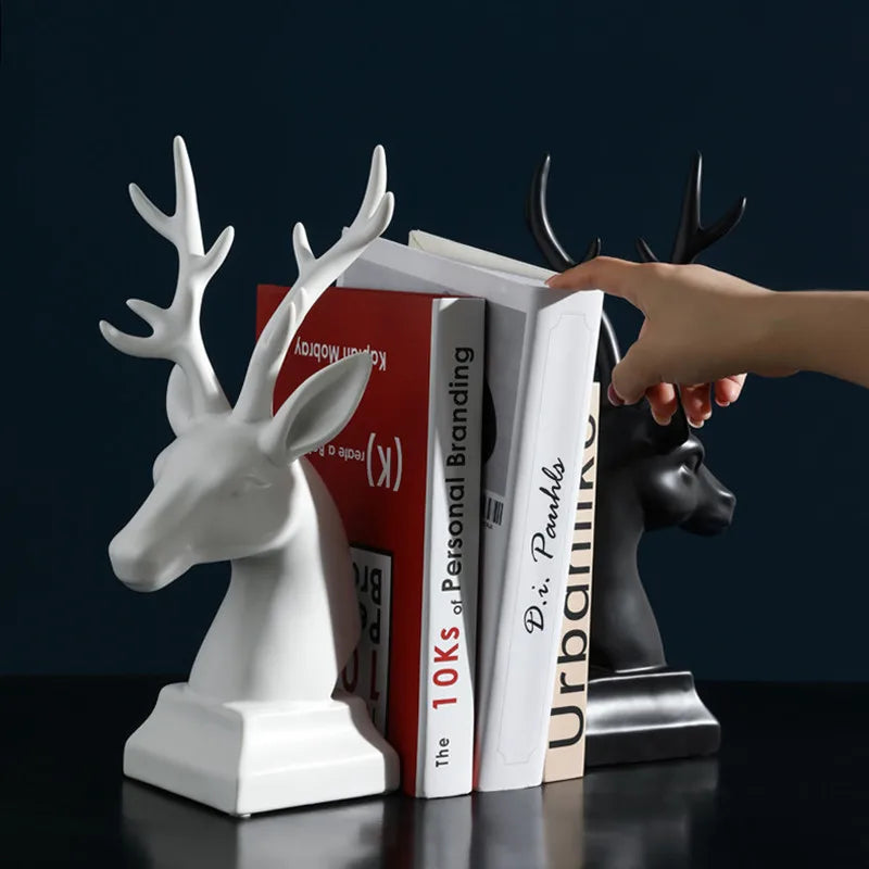 Axya Nordic Deer Ceramic Ornaments - Rustic Modern Home Decor
