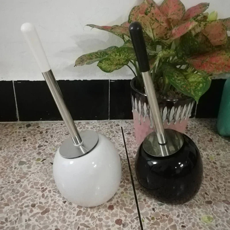Axya Ceramic Toilet Brush - Bathroom Cleaning & Decoration Essential