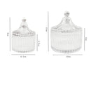 Axya Glass Storage Jar Set for Kitchen and Home Decor Acessories