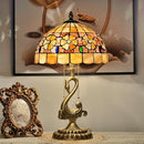 Axyaa Big Swan Shell Craft Lamp, Retro Design for Living Room & Bedroom