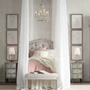 Axyaa Vintage Metal Chandelier with Crystal Lustre - Classic Country Style Hallway Hanging Lights