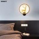 Axya LED Wall Lamps: Modern Dimmable Indoor Lighting for Kids' Bedroom, Living Room, Aisle