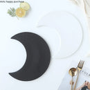 Axya Moon Shape Ceramic Dinner Plate Set for Tableware and Decor