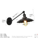 Axyaa Vintage Industrial Wall Light Sconce LED Bedroom Stair Loft Up Down