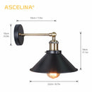 Axyaa Vintage Wall Lamp: American Antique Lighting Fixture for Living Room & Bedroom