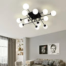 Axyaa Modern Milk Glass Ceiling Light Fixture with E27 Bulb Socket