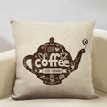 Axyaa Life Beautiful Words Linen Cushion Cover 45x45cm Luxe Bedroom Decor