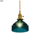 Axyaa Glass Hanging Lamp with Switch | Nordic Copper Pendant Light Fixture