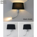 Axyaa Industrial LED Wall Sconce for Bedroom - Gooseneck Reading Lamp