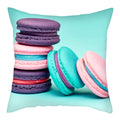 Axyaa Biscuits Cake Print Decor Pillow Cover for Home Sofa Decoration