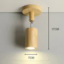 Axyaa Wood LED Ceiling Downlight with Acrylic Lampshade for Home and Shop Lighting