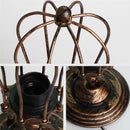 Axyaa Rustic Wire Cage Wall Sconces - Industrial Vintage Bedroom Porch Lamp