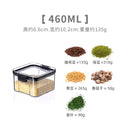 Axya 1800ml Transparent Plastic Jar with Lid Set for Pasta Nut Seasoning Storage